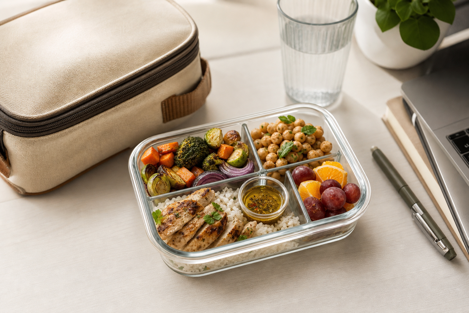 Cómo preparar un táper saludable para llevar al trabajo si entrenas después
