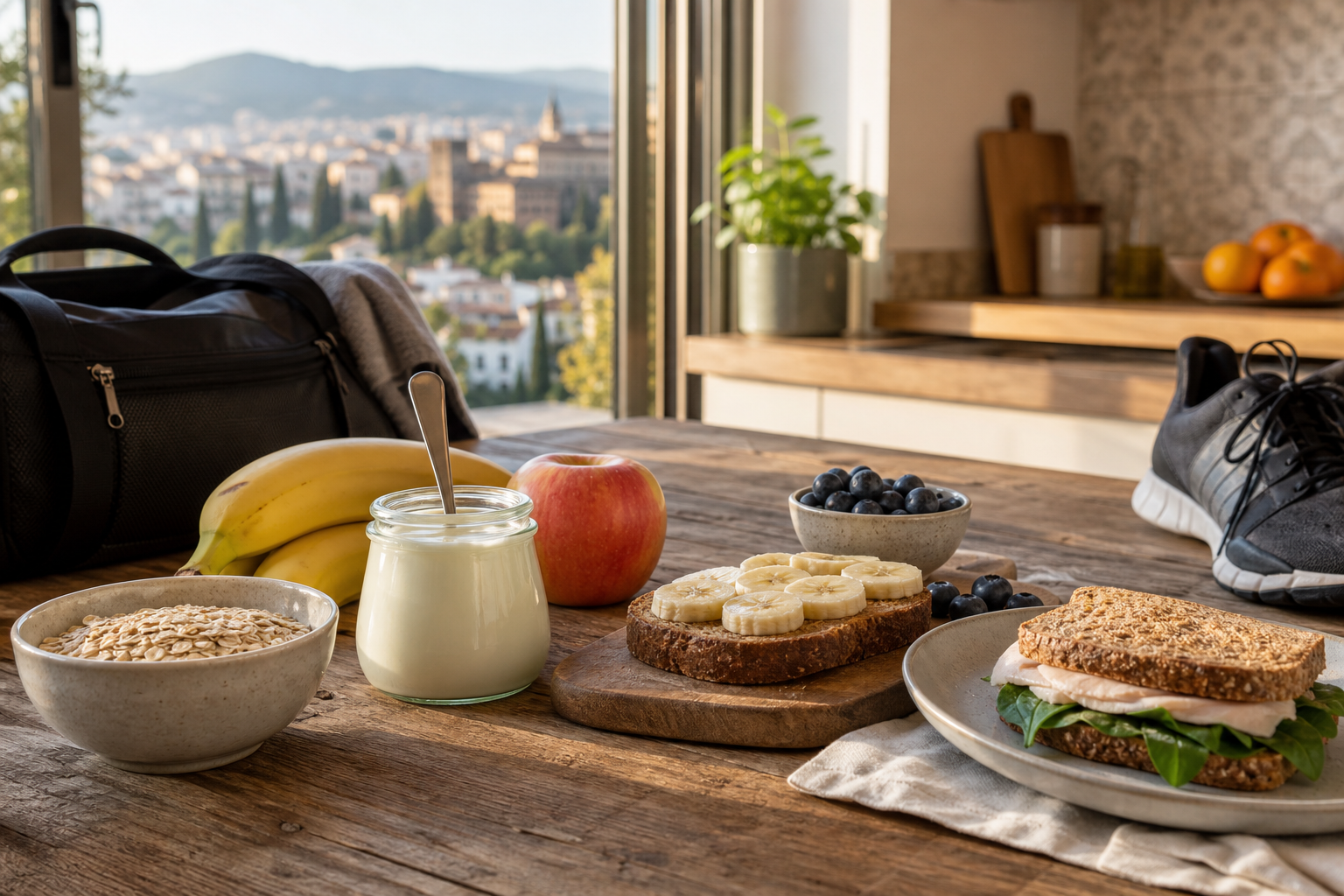 Qué merendar antes de entrenar por la tarde para llegar con energía y sin pesadez