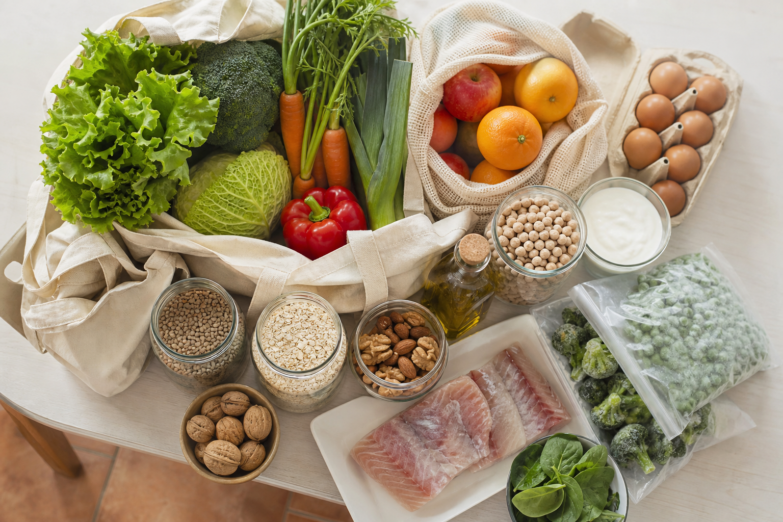 Lista de la compra saludable si entrenas: cómo organizar alimentos que se adapten a tu semana